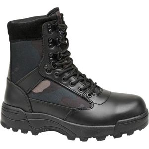 Brandit 9 Eyelet Tactical Boots Tactische militaire laarzen voor heren, camouflage (dark camo), 45 EU
