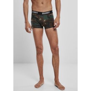 Brandit - Logo 2-Pack - Boxershorts - Groen/Bruin