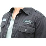 Brandit - Luis - Herenoverhemd - Zwart - Lange Mouwen