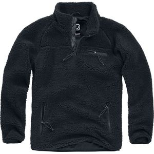 Brandit Teddyfleece Troyer Pullover Jas Fleece vest Zwart