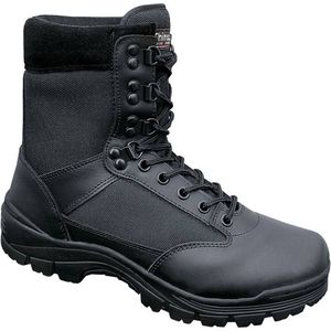 Brandit 9 Eyelet Tactical Boots voor heren, tactische militaire laarzen, zwart, 50 EU