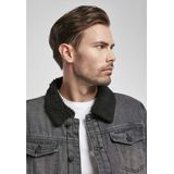 Tussenjassen - Effen - Denim - Licht Gevoerd - Normale Pasvorm