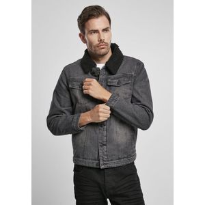 Tussenjassen - Effen - Denim - Licht Gevoerd - Normale Pasvorm