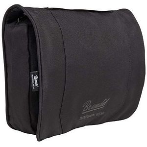 Brandit Toiletry Bag medium en groot, toilettas, toilettas met spiegel voor outdoor, zwart, Large, Large, Klassiek - outdoor