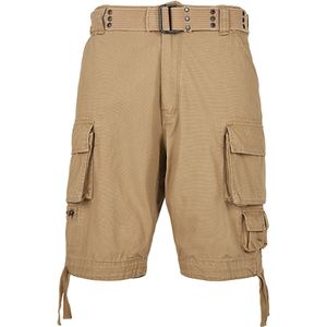 Unisex Shorts 'Savage' met zijzakken Beige - L