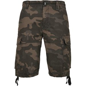 Vintage Shorts korte broek met zijzakken Dark Camo