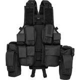 Brandit - Tactisch Vest - Gewatteerd - Met MOLLE-systeem - Zwart