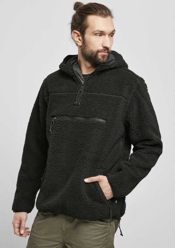 Brandit - Teddyfleece Worker - Pullover - Olijf - Warme Teddyfleece, Hoge Thermische Isolatie, Ademend