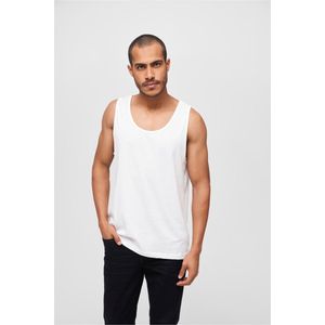 Brandit - Tanktop - Wit - 100% Katoen - Mouwloos - Ronde Hals