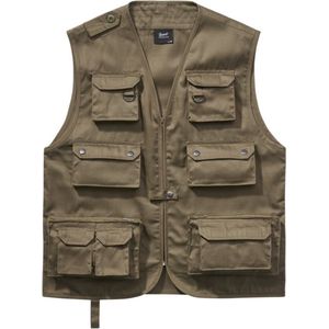 Brandit - Multiple pocket Jacht vest - L - Groen