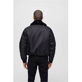 Pilotenjack - Zwart - Nylon - Met Nepbontkraag