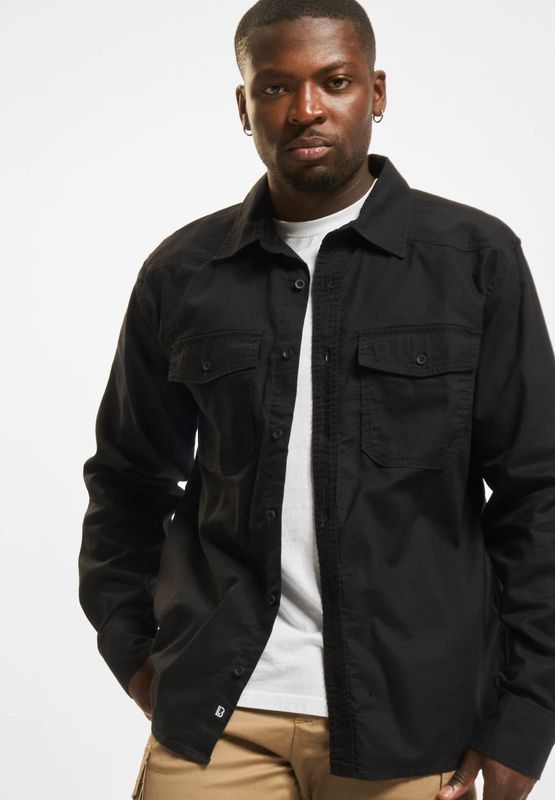 Overhemd - Effen - Katoen - Lange Mouw - Regular Fit