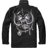 Brandit - Motörhead M65 - Jas - Zwart - Waterdichte Gemengde Stof, Uitneembare Binnenjas, Capuchon in Kraag