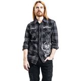 Motörhead Brandit Bastards - Checkshirt Longsleeve zwart-grijs S 100% katoen Band merch, Bands