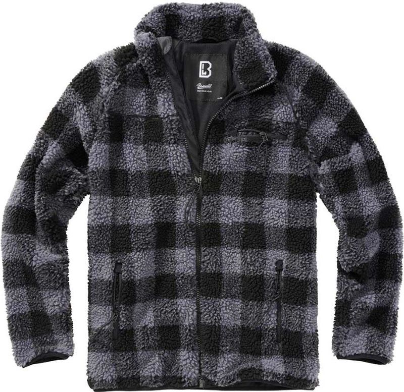 Brandit Teddy Fleece Jacke Tussenjas - Olijf - Polyester