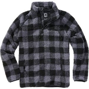 Urban Classics - Teddyfleece Troyer - Fleece - Zwart - 100% Polyester