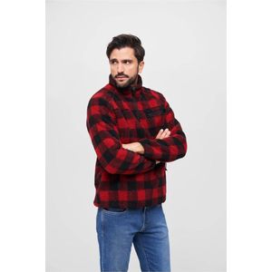 Brandit - Teddyfleece Troyer Sweater/trui - Rood/Zwart