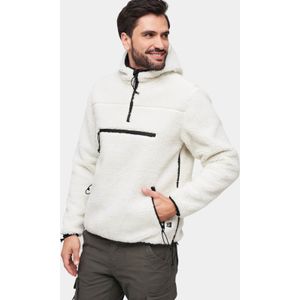 Brandit Teddyfleece worker trui, wit, 6XL