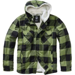 Brandit - Lumberjacket - Tussenseizoensjas - Zwart-Olijf - 100% Katoen