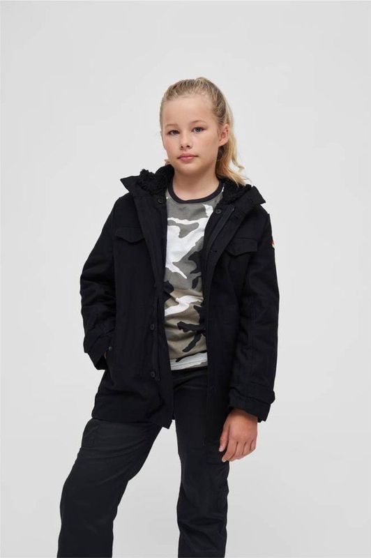 Brandit - BW Kinder Parka jas - Kids 146/152 - Zwart