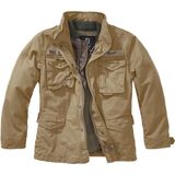Brandit - M65 Giant - Kinder Jacket - Bruin - Uitneembare Binnenjas, 4 Zakken, Verstevigde Capuchon
