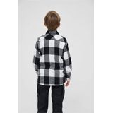 Brandit - Overhemd - Grijs Gemêleerd/Zwart/Wit - Katoen - Borstzak, Knoopsluiting, Geruit, Kentkraag