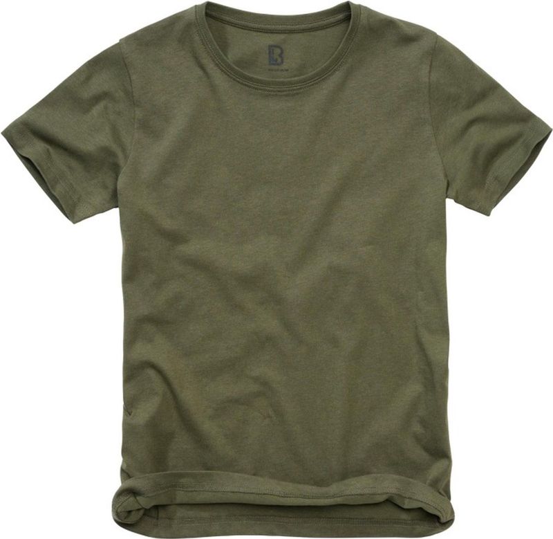 Brandit - Basic Kinder T-shirt - Kids 122 128 - Groen