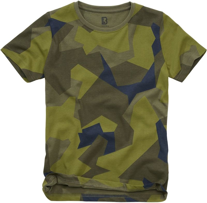 Brandit - Basic Kinder T-shirt - Kids 122 - Groen