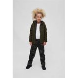 Brandit - Kids Teddyfleecejas - Olijf - Fleece - Ruime Capuchon
