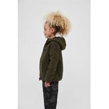 Brandit - Kids Teddyfleecejas - Olijf - Fleece - Ruime Capuchon
