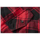 Brandit - Checkshirt Halfsleeve Overhemd - Rood Zwart