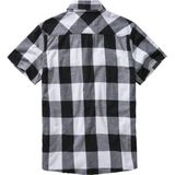 Brandit - Checkshirt Halfsleeve Overhemd - Wit Zwart