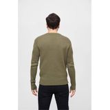 Brandit - Armee Pullover - Sweater - Olive - Ronde Hals, 3/4 Ritssluiting
