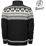 Brandit - Cardigan - Zwart - Noorse Trui - Heren