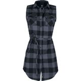 Brandit - Sleeveless longshirt Gracey Korte jurk - Zwart Grijs