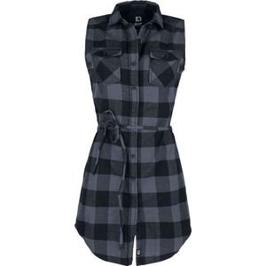 Brandit - Sleeveless longshirt Gracey Korte jurk - Zwart Grijs
