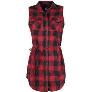 Brandit - Gracey Sleeveless - Dames Top - Rood/Zwart