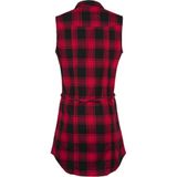 Brandit - Gracey Sleeveless - Dames Top - Rood/Zwart - 100% Katoen