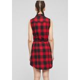 Brandit - Gracey Sleeveless - Dames Top - Rood/Zwart - 100% Katoen