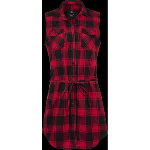 Brandit - Gracey Sleeveless - Dames Top - Rood/Zwart