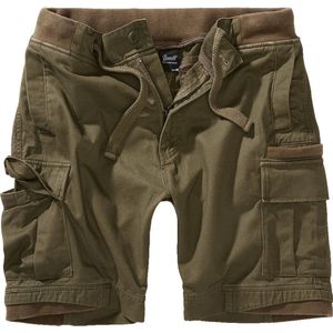 Brandit - Packham Vintage Cargo Korte Broek - Olijfgroen - Katoen