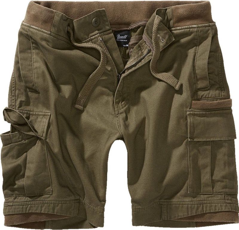 Brandit - Packham Vintage Cargo Korte Broek - Olijfgroen - Katoen