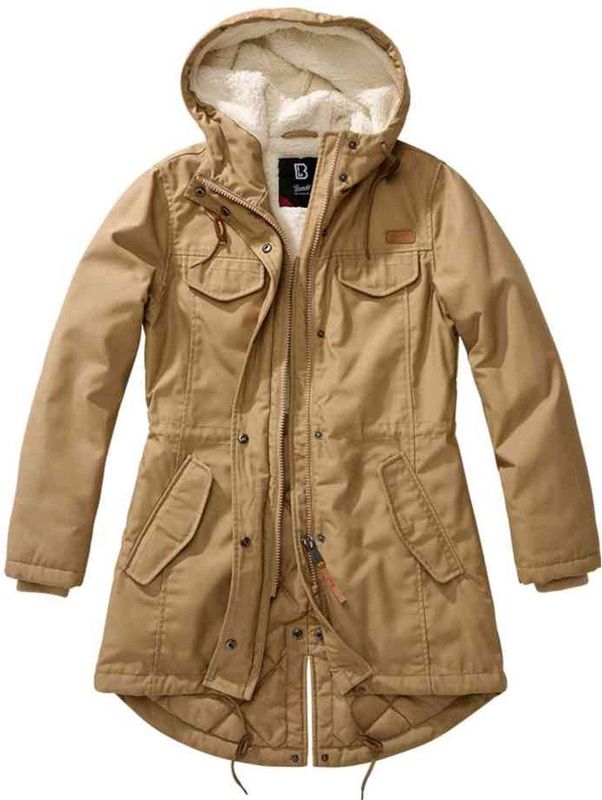 Brandit - Marsh Lake Parka - Dames - Camel - Gewatteerde Binnenvoering