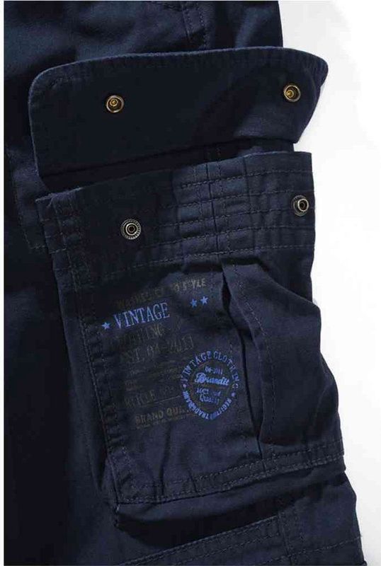 Brandit - Pure Slim Broek - Cargobroek - Zwart - Synthetisch