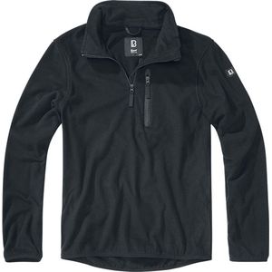 Brandit - Fleece Troyer - Vest - Zwart - Synthetisch - Regular Pasvorm