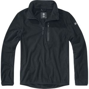 Brandit - Troyer - Fleece - Zwart - Met Halve Rits