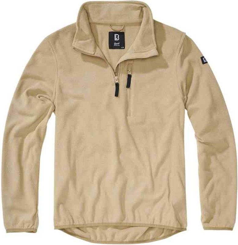Brandit - Fleece Troyer Longsleeve shirt - Beige