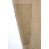 Brandit - Fleece Troyer - Camel - Ripstop-Materiaal, Hoogsluitende Kraag, Zacht Draaggevoel