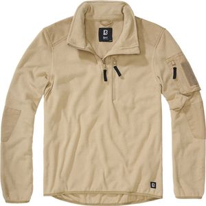 Brandit - Troyer - Camel - Fleece - Met Halve Rits - Lichtgewicht
