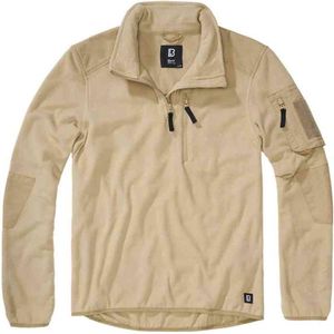 Brandit - Troyer Ripstop - Fleece - Camel - Met Halve Rits